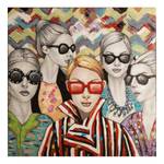 Toile Rimbo Fashion Multicolore - Textile - 100 x 100 x 5 cm