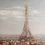 Bild Rimbo Paris Braun - Grau - Textil - 100 x 100 x 5 cm