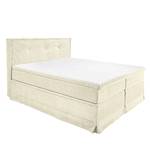 Boxspringbett Mohil Cord Microfaser - Ecru