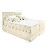 Boxspringbett Mohil Cord Microfaser - Ecru