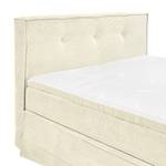 Boxspringbett Mohil Cord Microfaser - Ecru