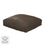 Coussin de sol Aviron Cuir véritable - Marron foncé