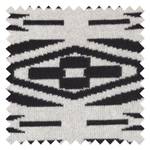 Coussin de sol Menton I Noir / Blanc