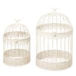 Cages Frederique (lot de 2) Fer - Blanc