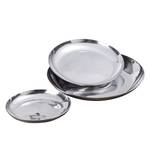 Assiettes Chiara (lot de 3) Aluminium - Argenté