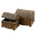 Kisten Lara (2-delige set) massief vurenhout - bruin