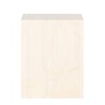 Etagère suspendue cubique Mika II Lot de 3 - Bouleau / Blanc