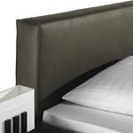 Lit Boxspring Cyra Gris - 100 x 200cm - Matelas à ressorts Bonnell - D2 souple