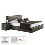 Boxspring Cyra Grijs - 100 x 200cm - Ton-pocketveringmatras - H2 zacht