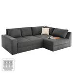 Boxspring-Ecksofa Esbjerg (mit Schlaffunktion / beidseitig montierbar) Microfaser - Grau