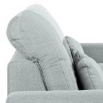 Boxspring-Ecksofa Paladine Webstoff Granit - Longchair davorstehend links