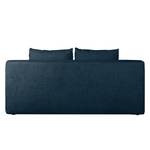 Boxspring-slaapbank Dingo I geweven stof Marineblauw