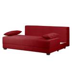 Boxspring-slaapbank Dingo II ribfluweel ribfluweel - Rood