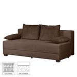 Clic-clac boxspring Dingo II Tissu Marron chocolat