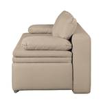 Boxspring-Schlafsofa Goodlow Webstoff Polia: Cappuccino - Mit Schlaffunktion