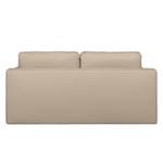 Canapé convertible boxspring Goodlow Tissu structuré - Tissu Polia: Cappuccino - Avec fonction couchage