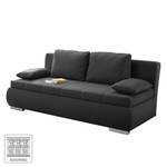 Boxspring-Schlafsofa Madang Webstoff Anthrazit