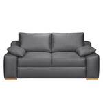 Boxspring-Schlafsofa Mandeville Antiklederlook - Graphit