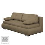 Boxspring-Schlafsofa Manton Webstoff Hellbraun