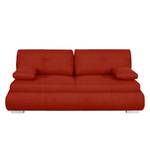 Boxspring-Schlafsofa Manton Webstoff Rot