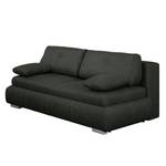 Boxspring-Schlafsofa Manton Webstoff Schwarz