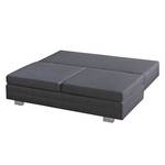 Boxspring Schlafsofa Maren Webstoff Anthrazit/Beige