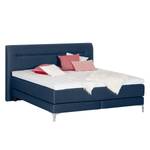 Boxspring Almade geweven stof - Donkerblauw - 160 x 200cm