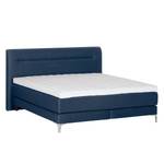 Boxspringbett Almade Webstoff - Dunkelblau - 160 x 200cm