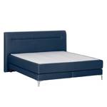 Boxspringbett Almade Webstoff - Dunkelblau - 160 x 200cm