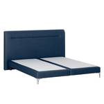 Boxspringbett Almade Webstoff - Dunkelblau - 180 x 200cm