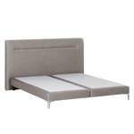 Boxspring Almade geweven stof - Grijs - 200 x 200cm