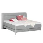 Boxspring Almade geweven stof - Lichtgrijs - 140 x 200cm