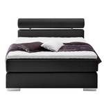 Boxspringbett Anello Kunstleder Schwarz - 140 x 200cm - H3