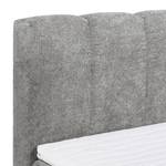 Boxspringbett Arville Microvelours - inkl. Topper - Lichtgrau