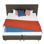 Boxspringbett Atlanta (Echtleder) Echtleder Ohne Topper - Braun - 140 x 200cm - H2