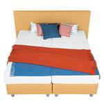 Boxspringbett Atlanta (Echtleder) Echtleder Ohne Topper - Gelb - 140 x 200cm - H3