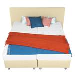 Boxspringbett Atlanta (Echtleder) Ohne Topper - Beige - 200 x 200cm - H2