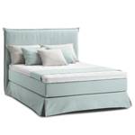 Boxspringbett AVELLINO mit Husse Webstoff - 140 x 200cm - H2