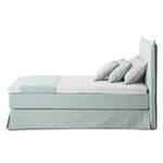 Boxspringbett AVELLINO mit Husse Webstoff - 140 x 200cm - H2