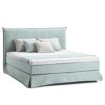 Boxspringbett AVELLINO mit Husse Webstoff - 180 x 200cm - H2