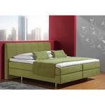 Lit boxspring Baila Tissu - Citron vert - 100 x 200cm - Matelas à ressorts Bonnell - D2 souple