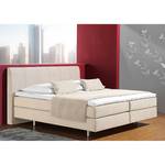 Letto boxspring Baila Tessuto - Ecrù - 100 x 200cm - Materasso a molle Bonnell - H3