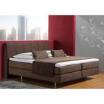 Boxspringbett Baila Webstoff - Schokolade/ Braun - 140 x 200cm - Tonnentaschenfederkernmatratze - H2