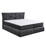 Lit boxspring Bannon Microvelours - Anthracite