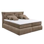 Boxspringbett Bannon Microvelours - Taupe