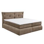 Boxspringbett Bannon Microvelours - Taupe