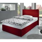 Lit boxspring Ramona V Tissu - Rouge - 140 x 200cm