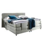 Letto boxspring Belaja Incluso Topper Tessuto - Grigio