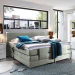 Letto boxspring Belaja Incluso Topper Tessuto - Grigio