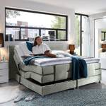 Letto boxspring Belaja Incluso Topper Tessuto - Grigio